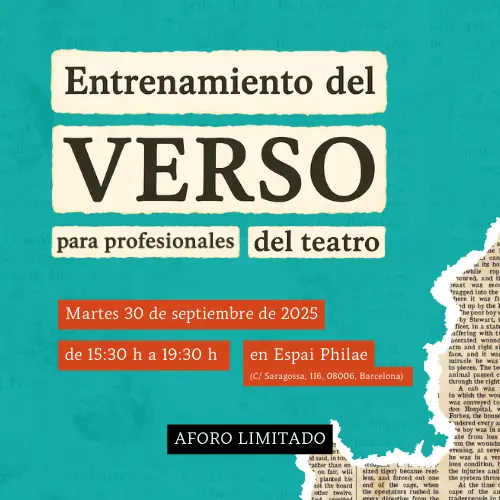 Entrenamiento del verso para profesionales del teatro con Gemma Sangerman