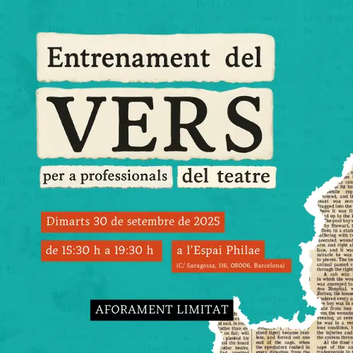 Entrenament del vers per a professionals del teatre amb Gemma Sangerman