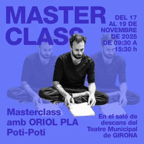 Inscripció Masterclass amb Oriol Pla - Poti poti